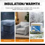 20 Pack Pallet Cover Tarps 48 x 48 x 60'', 4 Mil Pallet Covers Heavy Duty Waterproof Pallets Covers Bulk for Patio Furniture, Outdoor Protection and Pallets Storage, Clear - Image 6