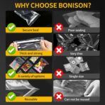 600 Pack Mini Zipper Lock Plastic Bags, Assorted Sizes (1.5x2, 2x2, 2x3, 3x3, 3x4, 3x5 Inch) – Clear, Resealable Storage Bags for Jewelry, Beads, Pills, Toys, Snacks – 2 Mil Thick - Image 4