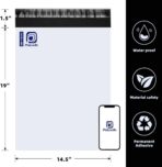 POLYSELLS 100 Pcs 14.5x19 Inch Poly Mailers Shipping Envelopes, Strong Adhesive Sealing, Waterproof, and Tear-resistant Postal Mailing Bags for Clothing, Books, and Accessories - Image 3