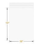 20 Pcs 10"x13" Thick Clear Zip Seal Lock Storage Bags 2 Gallon Heavy-Duty 4 Mil Plastic Resealable Zipper Poly Bags - Image 3