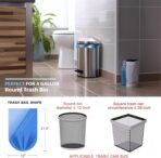 Small Trash Bags, AYOTEE 4-6 Gallon Compostable Garbage Bags, 4 Gallon Trash Bags, Unscented Leak Proof Biodegradable Bags Wastebasket Liners, Bathroom trash bags, Compost Bags (100 Counts, Blue) - Image 3