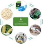 Small Trash Bags, AYOTEE 4-6 Gallon Compostable Garbage Bags, 4 Gallon Trash Bags, Unscented Leak Proof Biodegradable Bags Wastebasket Liners, Bathroom trash bags, Compost Bags (100 Counts, Blue) - Image 5