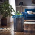 Small Trash Bags, AYOTEE 4-6 Gallon Compostable Garbage Bags, 4 Gallon Trash Bags, Unscented Leak Proof Biodegradable Bags Wastebasket Liners, Bathroom trash bags, Compost Bags (100 Counts, Blue) - Image 6