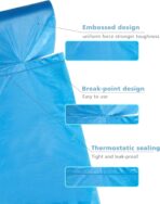 Small Trash Bags, AYOTEE 4-6 Gallon Compostable Garbage Bags, 4 Gallon Trash Bags, Unscented Leak Proof Biodegradable Bags Wastebasket Liners, Bathroom trash bags, Compost Bags (100 Counts, Blue) - Image 9