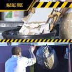Ultrasac Heavy Duty 45 Gallon Trash Bags Huge 50 Count/w Ties) - 1.8 MIL - 38" x 45" - Large Black Plastic Garbage Bags for Contractor, Industrial, Home, Kitchen, Commercial, Yard, Lawn, Leaf - Image 4