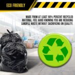 Ultrasac Heavy Duty 45 Gallon Trash Bags Huge 50 Count/w Ties) - 1.8 MIL - 38" x 45" - Large Black Plastic Garbage Bags for Contractor, Industrial, Home, Kitchen, Commercial, Yard, Lawn, Leaf - Image 5