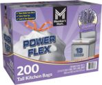 Member's Mark Power Flex Tall Kitchen Drawstring Trash Bags (13 Gallon, 2 Rolls of 100 ct., 200 count total) - Image 3