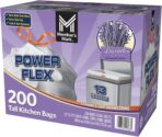 Member's Mark Power Flex Tall Kitchen Drawstring Trash Bags (13 Gallon, 2 Rolls of 100 ct., 200 count total) - Image 4