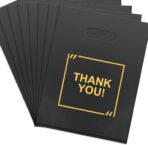 100 Pack Die Cut Plastic Shopping Bags with Thank You Logo 9x11.5 Merchandise Extra Thick Glossy Bags with Handles for Retail, Boutique, Merchandise, Gifts, Trade Shows - Image 8