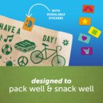 Ziploc Paper Sandwich and Snack Bags, Recyclable & Sealable with Fun Designs, 50 Bags Total - Image 8