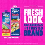 Ziploc Quart Food Storage Slider Bags, Durable, 22 Count (Packaging May Vary) - Image 3