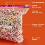 Hefty Slider Calendar Storage Bags, Gallon Size, 30 Count (Pack of 4), 120 Total - Image 4