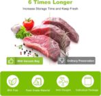 Bonsenkitchen Vacuum Sealer Bags, 8" x 50' Rolls 2 pack for Food Storage Saver, Bpa Free, Heavy Duty, Commercial Grade Textured Food Roll, Customized Size Bag for Sous Vide Cooking,VB3209 - Image 4