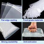 Clear Resealable Zip Bags 6"x8", 2 Mil LDPE, 200 Pack — Reclosable Poly Bags for Jewelry, Samples, Vitamins, Candy, Storage & Shipping (200pcs(6X8in)) - Image 4