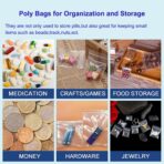 Clear Resealable Zip Bags 6"x8", 2 Mil LDPE, 200 Pack — Reclosable Poly Bags for Jewelry, Samples, Vitamins, Candy, Storage & Shipping (200pcs(6X8in)) - Image 6