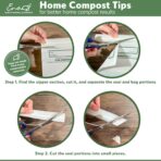 100% Compostable Food Storage Bags [Gallon 50 Pack] Eco-Friendly Freezer Bags, Resealable Bags, Heavy-Duty, Reusable, Off-White by Earth's Natural Alternative - Image 5