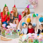 woric 150PCS Iridescent Cellophane Treat Bags with Ties 5x7 Inch Plastic Clear Party Favor Bags Easter Gift Bag for Candies Cookies Baby Showers Weddings Birthday Party Gifts - Image 7