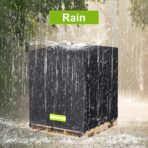 Pallet Cover Tarp Waterproof, Pallets Covers Heavy Duty Waterproof bulk Pallet Covers 48 x 42 x 48'' Outdoor Tarps Bulk Box Cover 48 x 42 x 48'' Custom Black Fits Wood Patio Furniture - Image 4