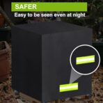 Pallet Cover Tarp Waterproof, Pallets Covers Heavy Duty Waterproof bulk Pallet Covers 48 x 42 x 48'' Outdoor Tarps Bulk Box Cover 48 x 42 x 48'' Custom Black Fits Wood Patio Furniture - Image 5