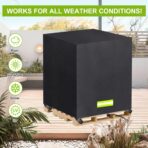 Pallet Cover Tarp Waterproof, Pallets Covers Heavy Duty Waterproof bulk Pallet Covers 48 x 42 x 48'' Outdoor Tarps Bulk Box Cover 48 x 42 x 48'' Custom Black Fits Wood Patio Furniture - Image 6