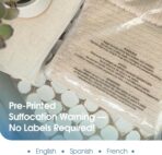Spartan Industrial - 11” X 14” (200 Count) Self Seal Clear Poly Bags with Suffocation Warning for Packaging, T Shirts - Permanent Adhesive - Image 4