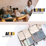 Packing Cubes for Travel - 8 Set Luggage Organizer Bags for Family, Mesh Breathable Travel Packing Cubes for Suitcases Durable Travel Essentials Bags Set - Image 8