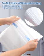 Teskyer Transparent Shoe Bags for Travel, 15.7" x 11.8" Waterproof Portable Travel Shoe Storage Bags for Packing - Travel Essentials for Men & Women, 6 PCS - Image 3