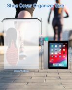 Teskyer Transparent Shoe Bags for Travel, 15.7" x 11.8" Waterproof Portable Travel Shoe Storage Bags for Packing - Travel Essentials for Men & Women, 6 PCS - Image 9