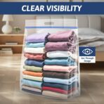 Extra Large 25 Gallon Storage Bags - 35” x 24” with Resealable Zip and Carry Handle, Ideal for Clothes, Pillows, Moving and Travel, Set of 5 - Image 4