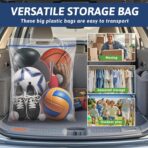Extra Large 25 Gallon Storage Bags - 35” x 24” with Resealable Zip and Carry Handle, Ideal for Clothes, Pillows, Moving and Travel, Set of 5 - Image 5