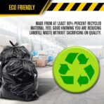 Ultrasac - Lawn, Leaf, Yard Cleanup Bags, 39 Gallon, 1.5 Mil, 33"x43", Black, 100 Count/w Ties - Image 5