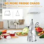 （30PCS,3 Size）2026 New Resealable Vacuum Zipper Pouches for Food,Reusable Aluminum Foil Sealable Storage Bags,aluminum freezer bagsFoil Sealable Bags with Label and Zip Lock for Vegetable Fruit Meat - Image 8