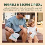 HoldOn Zipseal Sandwich Bags – Compostable, PFOA-Free, BPA-Free, Food-Safe Zip Seal Food Storage Bags With Secure Seal for Home & Travel, Freezer-safe (2-Pack, 200 bags total) - Image 5