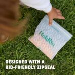 HoldOn Zipseal Sandwich Bags – Compostable, PFOA-Free, BPA-Free, Food-Safe Zip Seal Food Storage Bags With Secure Seal for Home & Travel, Freezer-safe (2-Pack, 200 bags total) - Image 7