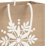 Hallmark Assorted Christmas Gift Bags, Recyclable Kraft Brown with Snowflake, Plaid and Trees (8 Bags: 3 Small 6", 3 Medium 9", 2 Large 13") for Holiday Parties, Hanukkah, Winter Weddings - Image 7