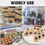 100PACK Self Sealing Cellophane Bags Clear Cookie Treat Bags Thank You for Gift Giving Candy with Stickers(White Polka Dot, 4x4 INCH) - Image 6