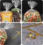 Labeol 150pcs Cellophane Bags 9x12 Treat Bags with Ties Clear Gift Candy Bag Cookie Bag for Packaging Party Favor Plastic Gift Wrap Easter - Image 4