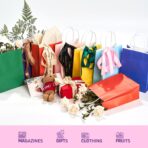 32 Pack Paper Gift Bags with Handles, 5.8"×3.2"×8.25" Party Favor Bags, Gift Bags, Small Gift Bags with Handles, Party Bags, Small Goodie Bags Bulk for Birthday, Crafts, Wedding, Party Supplies (8 Colors) - Image 7