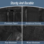 6 Pack Extra Heavy Duty Large Moving Bags with Strong Zipper & Comfortable Handles, Sturdy & Durable Clothes Storage Bags Totes Bins, Packing Moving Boxes for College Supplies, Black - Image 5