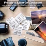 Silica Gel Packets, 50PCS 5 Gram Premium Transparent Desiccant Packs for Storage, Moisture Absorbers for Control Absorbing, Desiccant Dehumidifiers Bags for Electronics, Clothes Shoes, Jewelry, Spices - Image 5