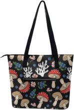 Large Capacity Work Tote Bag Leather Commuter Bag Handbags With Zipper - Image 9