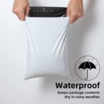 KKBESTPACK Poly Mailers Shipping Envelope Self Sealing Bags (12x15.5 100pc) (PM100), White - Image 3