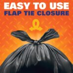 Hefty Easy Flaps Multipurpose Large Trash Bags, 30 Gallon, 40 Count - Image 5