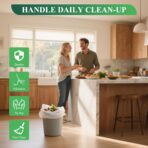 Small Trash Bags 1.2 Gallon, Biodegradable Gallon Waste Bag, Mini Compostable Strong Bathroom Wastebasket Can Liners Garbage Bags for Home Office Kitchen Fit 5 Liter 5L, 1 Gal, White - Image 6