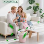 Small Trash Bags 1.2 Gallon, Biodegradable Gallon Waste Bag, Mini Compostable Strong Bathroom Wastebasket Can Liners Garbage Bags for Home Office Kitchen Fit 5 Liter 5L, 1 Gal, White - Image 7