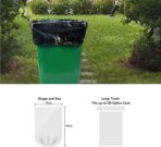 Trash Bag 30 Gallon, 10 Count, Big Garbage Bags, No Flaps/Ties,Thickness, 78x88cm,33.5g/pc, Unscented, Black - Image 3