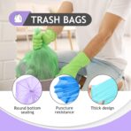 Teivio Small Trash Bags 4 Gallon 160 Counts Clear Colorful Garbage Bags, Bathroom Trash Can Bin Liners, Plastic Bags for home office kitchen, fit 12-15 Liter, 3,3.5,4.5 Gal, Colorful - Image 5