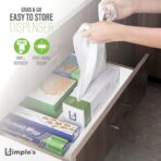 Simple's Plastic Bags with Handles For Small Business,(80 Count) Very Strong Shopping Grocery bags, plastic t-shirts bag, to go bags, Bag Dispenser Roll - Measures 12"x7"x22", 1.2 Mil Thickness - Image 3