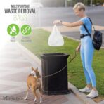 Simple's Plastic Bags with Handles For Small Business,(80 Count) Very Strong Shopping Grocery bags, plastic t-shirts bag, to go bags, Bag Dispenser Roll - Measures 12"x7"x22", 1.2 Mil Thickness - Image 6