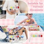 Clear Snack Bag for Travel, Chenille Letter Clear Zipper Snacks Pouch Nylon Cosmetic Bag Makeup Travel Bag for Women - Image 8
